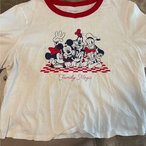 Old Navy Red and White Disney Tee
